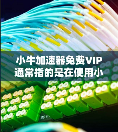 小牛加速器免费VIP通常指的是在使用小牛加速器的过程中，可以通过官方渠道升级为VIP会员，享受更多功能和高级设置。以下是关于小牛加速器免费VIP的详细介绍