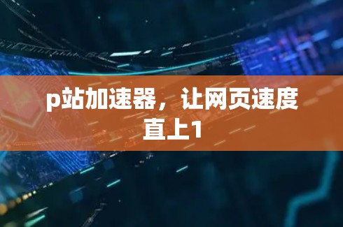 p站加速器,让网页速度直上1 p站加速器,让网页速度直上1