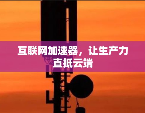 互联网加速器,让生产力直抵云端