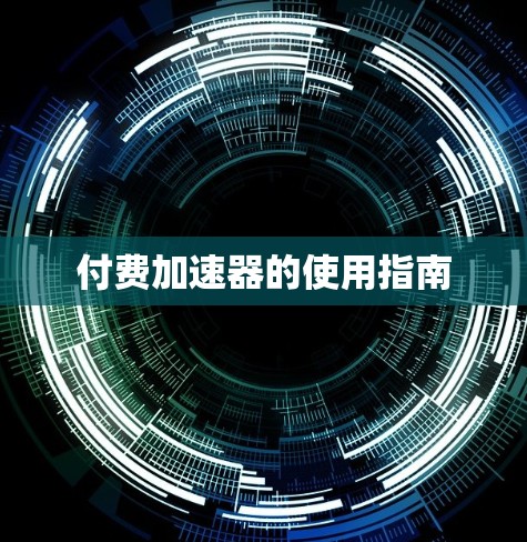 付费加速器的使用指南
