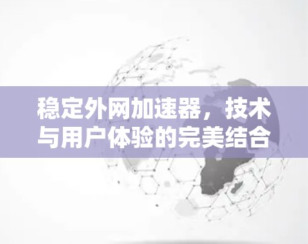 稳定外网加速器，技术与用户体验的完美结合