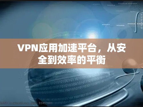 VPN应用加速平台，从安全到效率的平衡