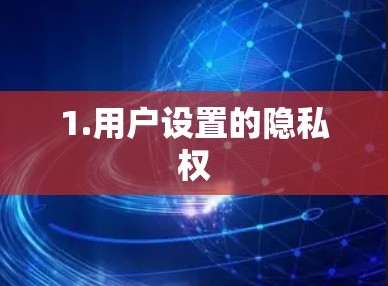 1.用户设置的隐私权 1.用户设置的隐私权