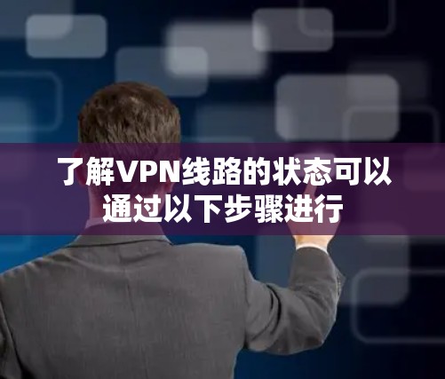了解VPN线路的状态可以通过以下步骤进行