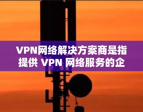 VPN网络解决方案商是指提供 VPN 网络服务的企业，旨在帮助用户通过VPN连接到不被原站方或第三方控制的网络。以下是一些可能涉及的 VPN 网络解决方案商的类型和特点