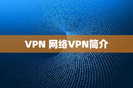 VPN 网络VPN简介